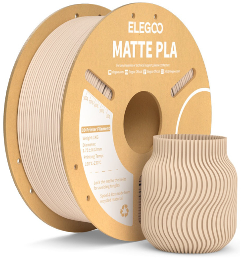 Филамент ELEGOO PLA matte 1kg 1.75mm beige (50.203.0260) - 2