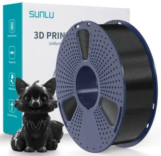 Филамент Sunlu PETG 1.75mm 1kg Чорний - 2