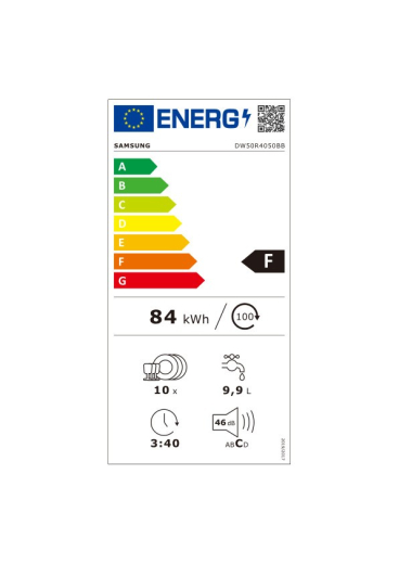 Встраиваемая посудомоечная машина Samsung DW50R4050BB - 3