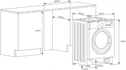 Встраиваемая стиральная машина Amica AWBI6122LCB - 3