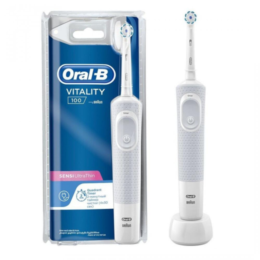 Электрическая зубная щетка ORAL-B Vitality D100 Sensi Ultrathin White - 2