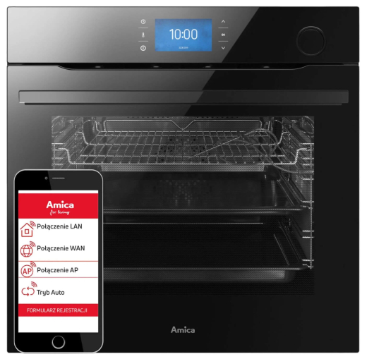 Вбудована духова шафа Amica ED87389BA+ X-Type Steam - 2