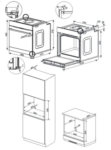 Вбудована духова шафа Amica ED87389BA+ X-Type Steam - 5