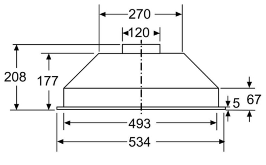Витяжка вбудована Bosch DLN53AA70 - 4