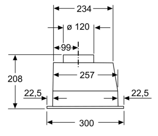 Витяжка вбудована Bosch DLN53AA70 - 5