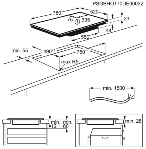 Индукционная варочная поверхность Electrolux EIV835 - 3
