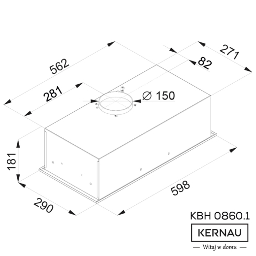 Витяжка Kernau KBH 0860.1 X - 2