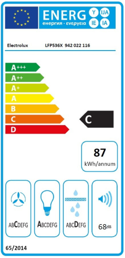 Вбудована витяжка Electrolux LFP536X - 6