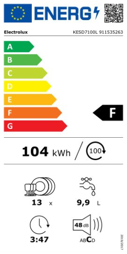 Посудомийна машина Electrolux KESD7100L - 5