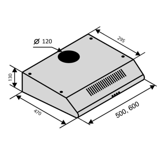 Вытяжка VENTOLUX PARMA 50 WH - 6