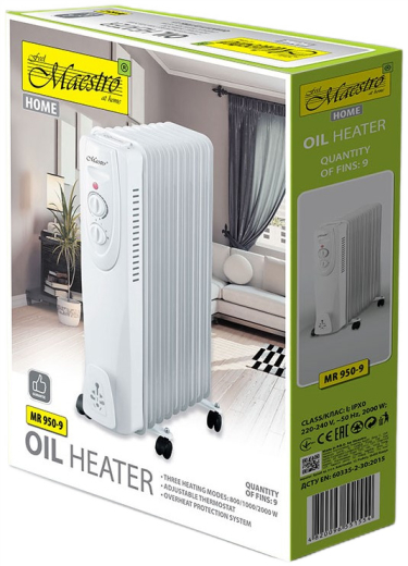Масляный радиатор Maestro MR-950-9 - 3