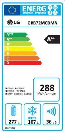 Холодильник із морозильною камерою LG GBB72MCDMN - 17