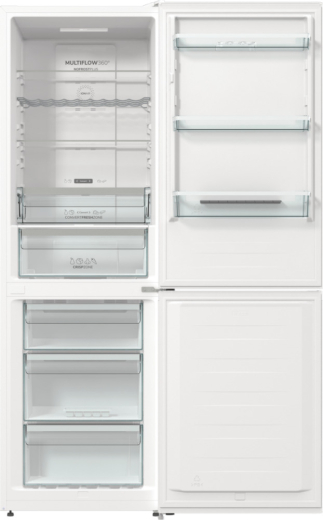 Холодильник с морозильною камерой Gorenje NRK6192AW4 - 10