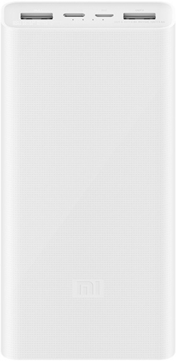 Зовнішній акумулятор Xiaomi Mi Power Bank 3 20000mAh White PLM18ZM - 1