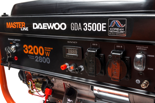Генератор бензиновый Daewoo GDA 3500E - 4