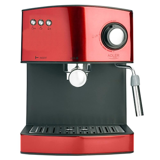 Рожкова кавоварка еспресо Adler AD 4404 Red - 2