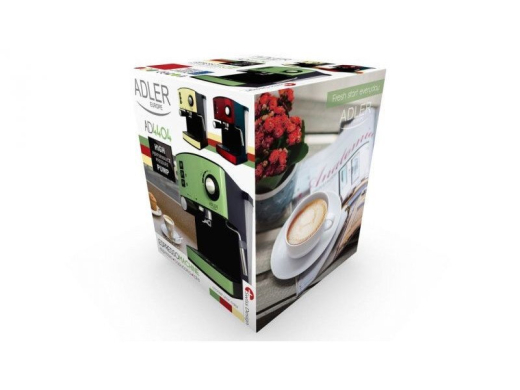 Рожкова кавоварка еспресо Adler AD 4404 Red - 6