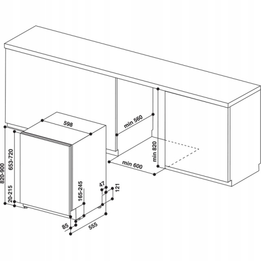 Посудомийна машина Whirlpool WIF 5O41 PLEGTS - 2