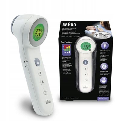 Надчутливий безконтактний термометр 2в1 BRAUN BNT400 - 1