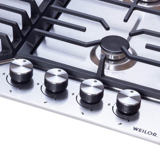 Поверхность газовая на металле WEILOR GM W 624 SS - 5