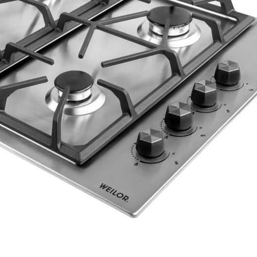 Поверхность газовая на металле WEILOR GM W 634 SS - 3