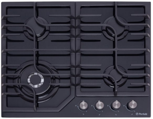 Газовая варочная поверхность Perfelli HGG 61664 BL - 1