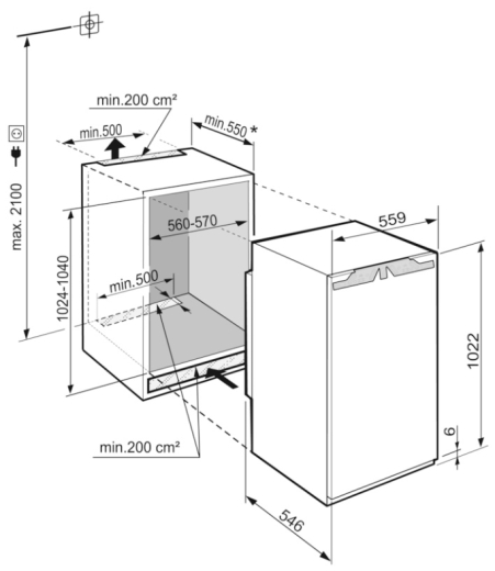 Встраиваемый холодильник Liebherr IRBd 4020 - 3