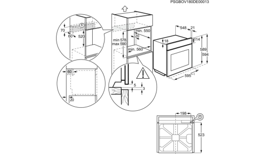 Духовой шкаф электрический Electrolux EOD3H70X - 9