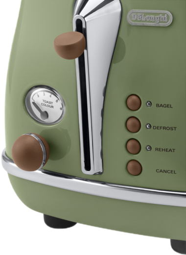 Тостер DeLonghi CTOV 2103 GR Icona Vintage - 2