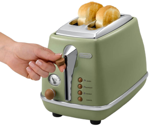 Тостер DeLonghi CTOV 2103 GR Icona Vintage - 4