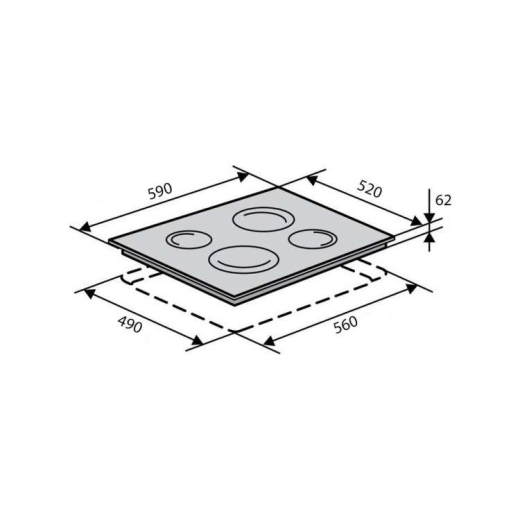 Варильна поверхня VENTOLUX VB 60 TC - 4