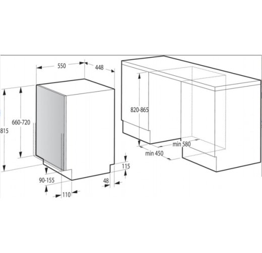 Вбудована посудомийна машина Gorenje GV561D10 - 6