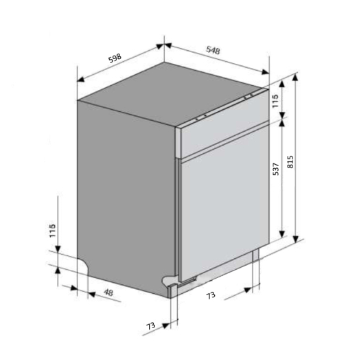 Посудомоечная машина VENTOLUX DW 6012 4M PP - 3