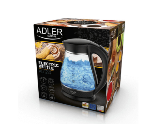 Електрочайник Adler AD 1274 Black - 5