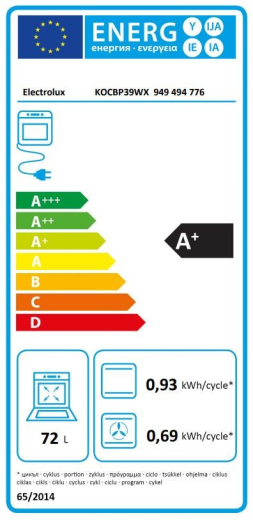 Вбудована духова шафа Electrolux KOCBP39WX - 5