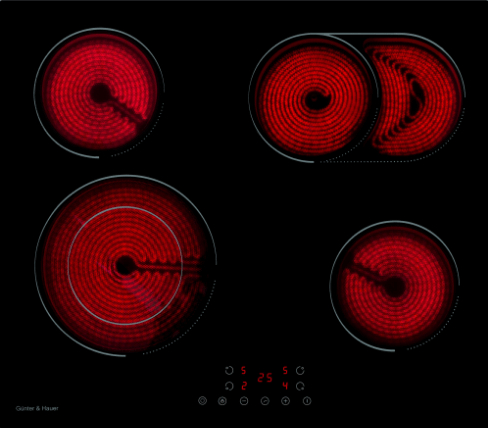 Варочная поверхность электричиская Gunter&Hauer CER 642 - 3