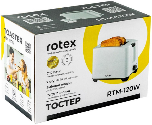 Тостер Rotex RTM120-W - 4