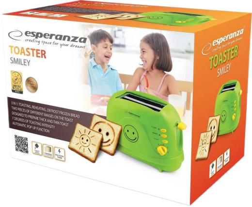 Тостер Esperanza EKT003G Smiley Greеn - 4