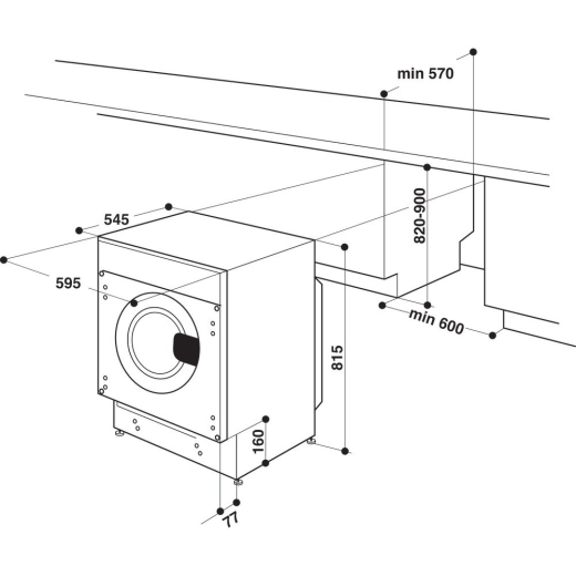 Вбудована пральна машина Whirlpool BI WMWG 91484E EU - 10