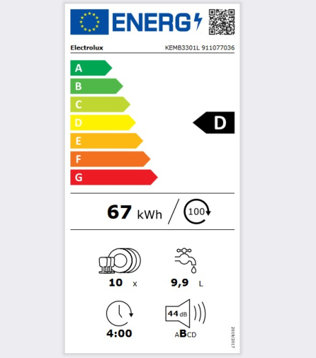 Посудомийна машина Electrolux KEMB3301L - 9