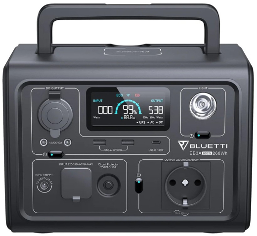 Зарядная станция BLUETTI EB3A 268Wh 600W - 4