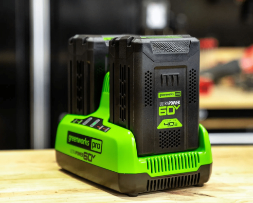 Зарядное устройство Greenworks G60x2UC6 без АКБ - 2