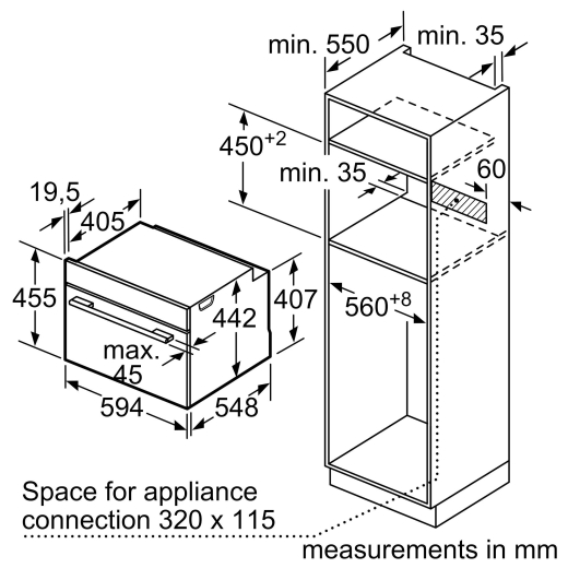 Духова шафа електрична Bosch CSG7364B1 - 5