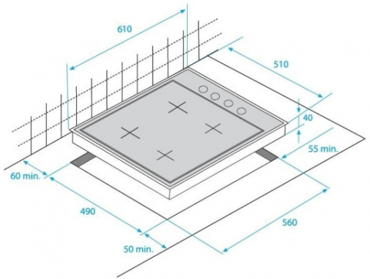 Газова варильна поверхня Beko HIBW64125SB - 6