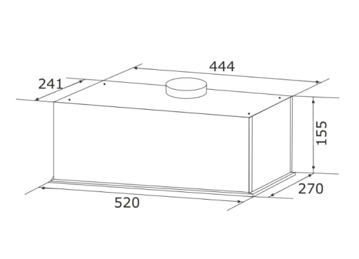 Витяжка вбудована GRANADO Palamos 3603-700 Black LINE - 7