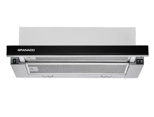 Вытяжка встроенная GRANADO Telde 603-700 Inox black glass - 1