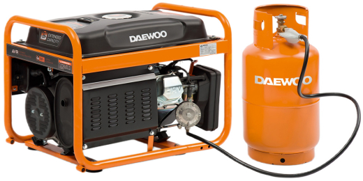 Двопаливний генератор (газ-бензин) DAEWOO GDA 3500DFE - 3