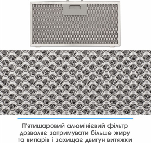 Встраиваемая вытяжка ELEYUS GEMINI 700 LED 52 WH - 13