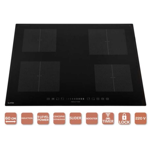 Варильна поверхня VENTOLUX HI 64 WH TC FBS SL - 3