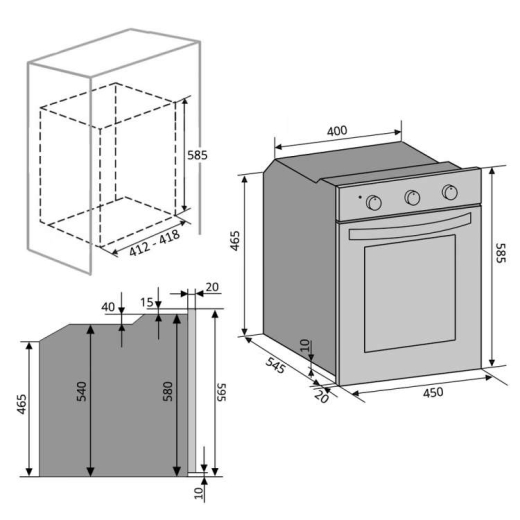 Духова шафа VENTOLUX SOHO 6 MT (WH) - 8
